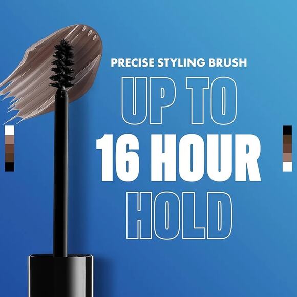 NYX Brow Glue Tinted Eyebrow Gel Dark Brown 0.17oz - Extreme Hold - Picture 2 of 8